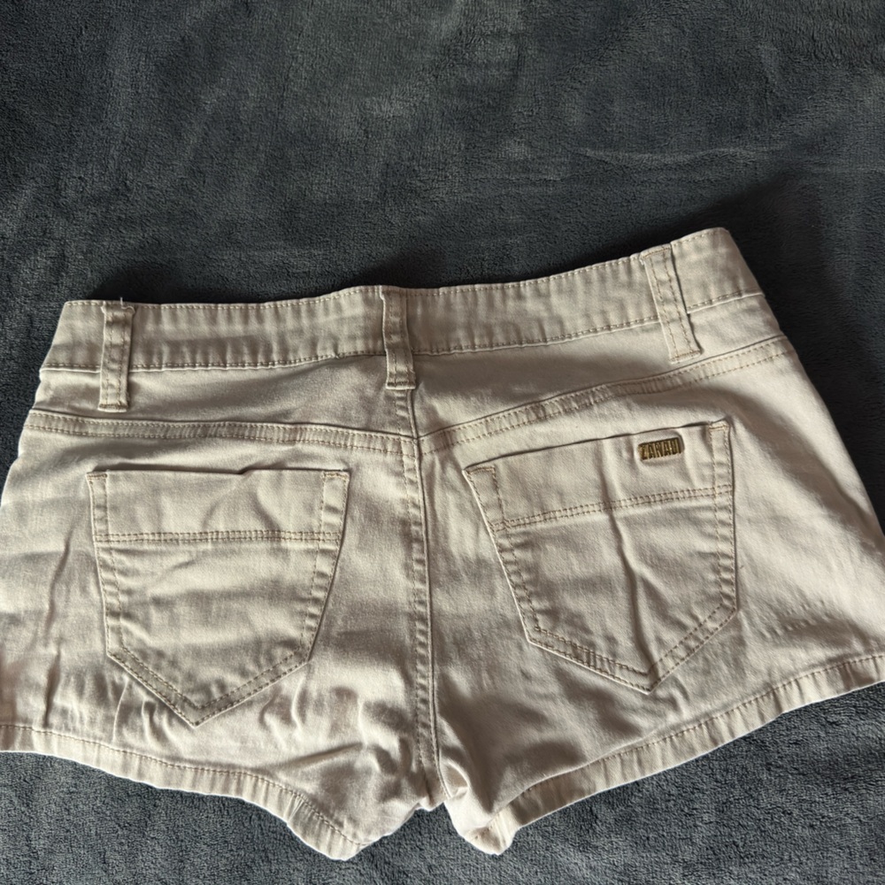 Zara tan shorts size 5
